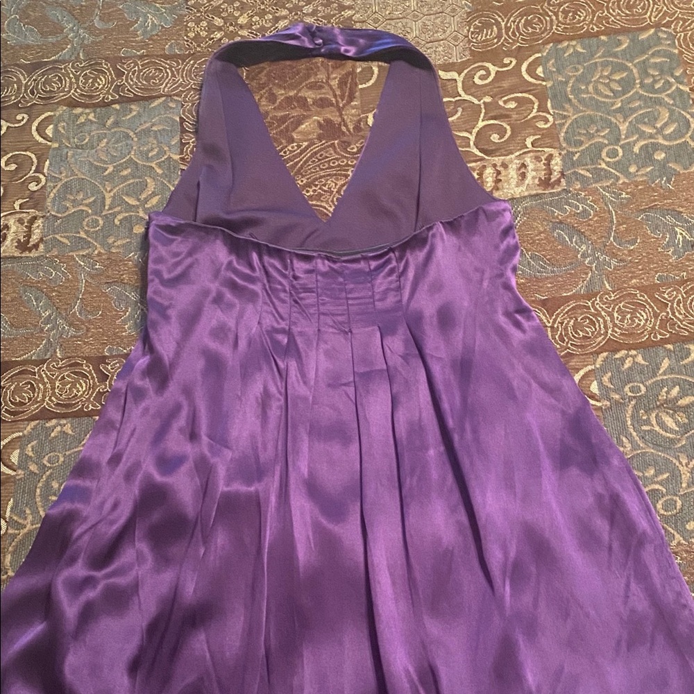 Beautiful Purple Silky Dress
